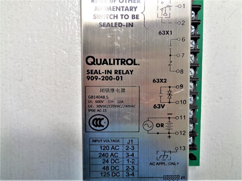 Qualitrol Seal-In Relay 909-200-01